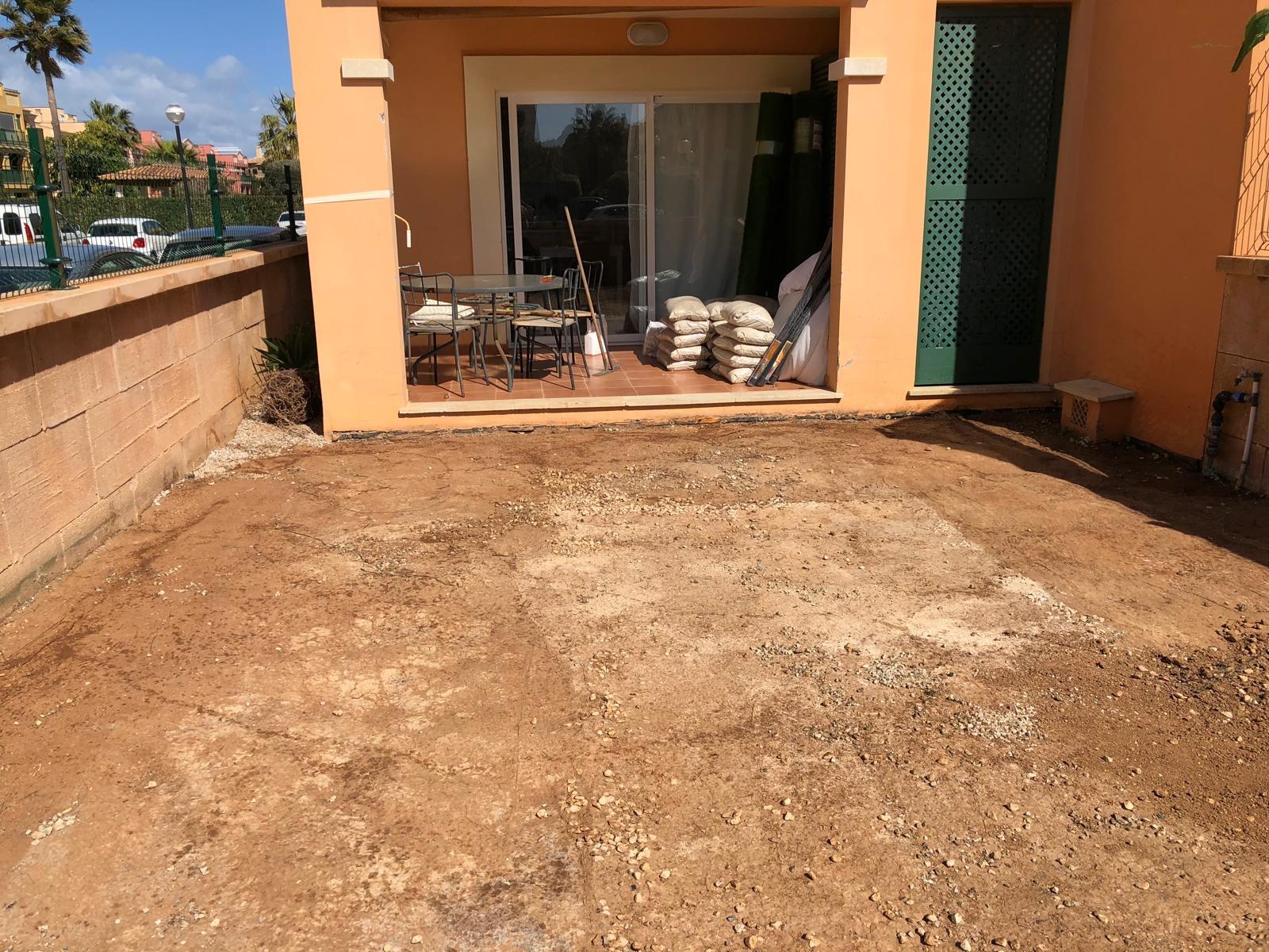 Before terrace renovation